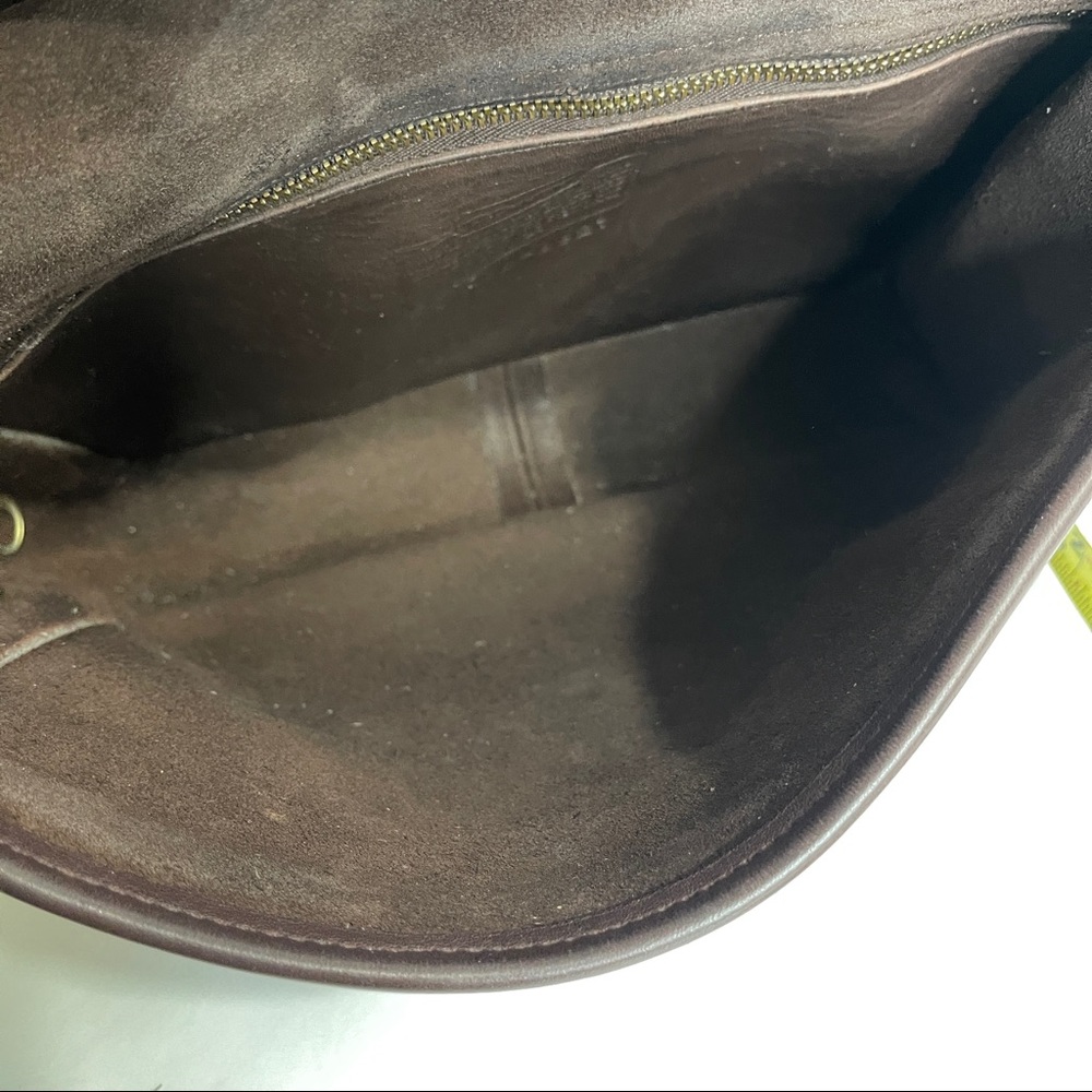 Coach Brown Leather Crossbody Satchel - Picture 6 of 9
